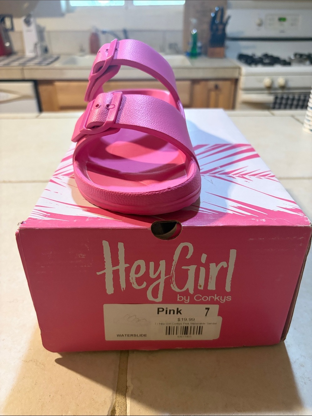 Hey Girl by Corkys Pink Waterslide Sandals